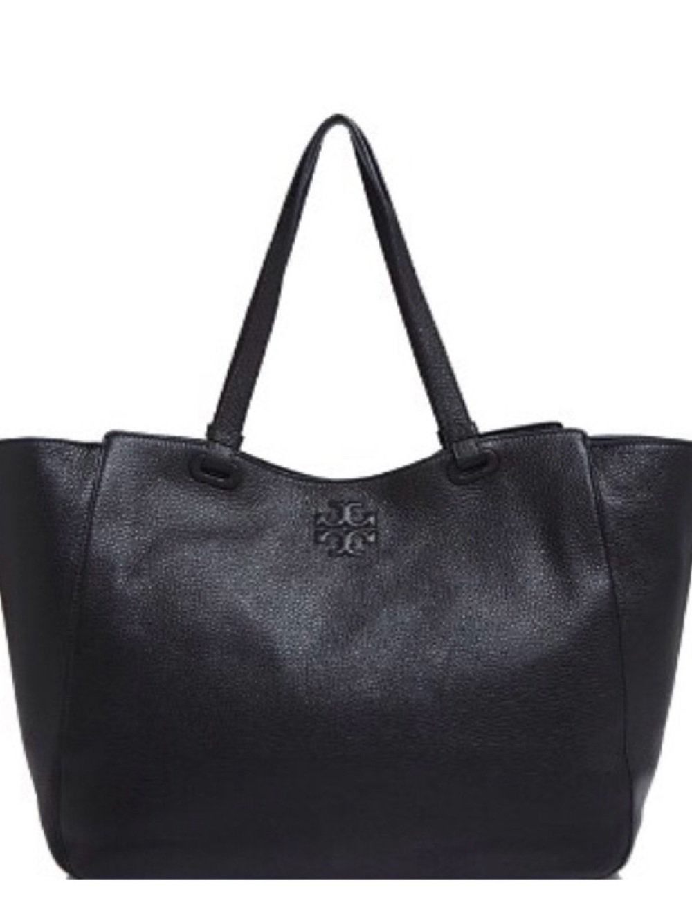Tory Burch - Black Pebbled Leather diaper bag
